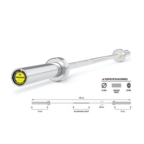 Barra Premier Chromed 120 cm.
