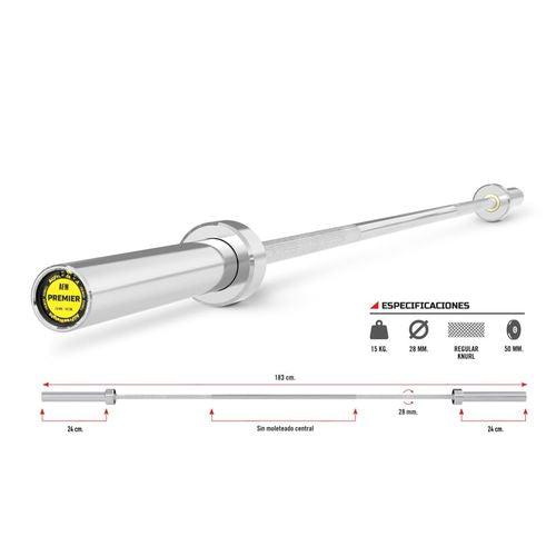 Barra Premier Chromed 183 cm.