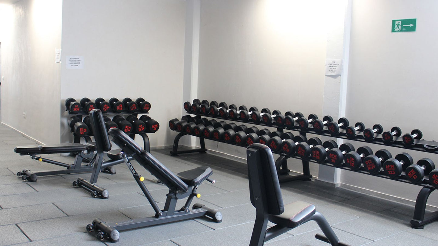 Rack Mancuernas 2 baldas 10 pares