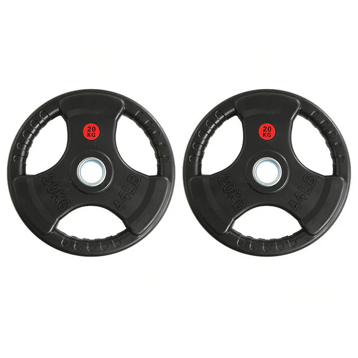 Set 105Kg Discos Triple Agarre 50Mm Profesionales