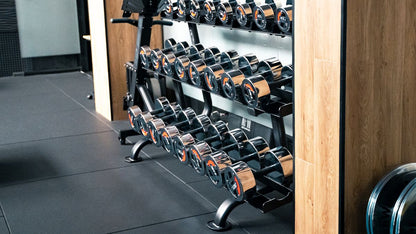 Rack Mancuernas 3 baldas 12 pares