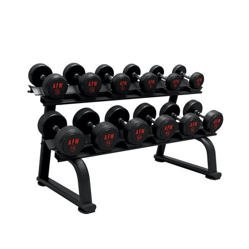 Rack Mancuernas 2 baldas 6 pares