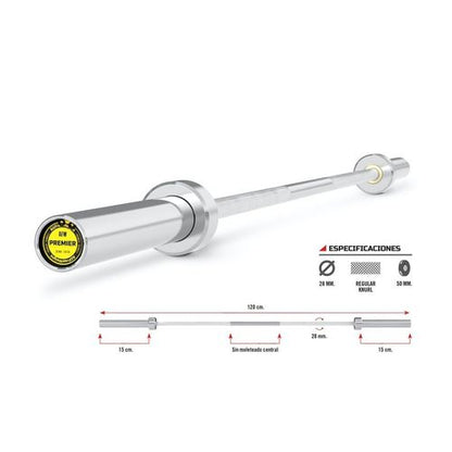 Barra Premier Chromed 120 cm.