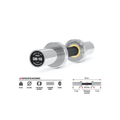 Barra Iron Dumbbell DB-15 52 cm.