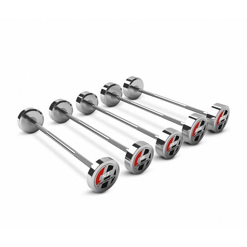 Kit 5 barras rectas bíceps 10 a 30 kg Iron