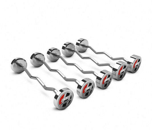 Kit 5 barras Z bíceps 10 a 30 kg Iron
