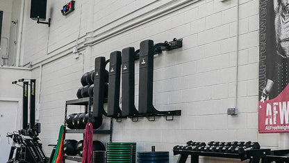 Rack de pared para banco