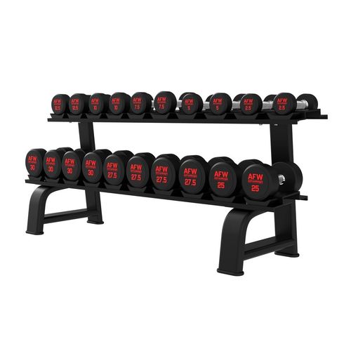 Rack Mancuernas 2 baldas 10 pares