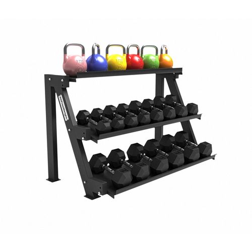 Rack Mancuernas Hexagonales 3 Bandejas