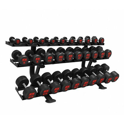 Rack Mancuernas 3 baldas 15 pares