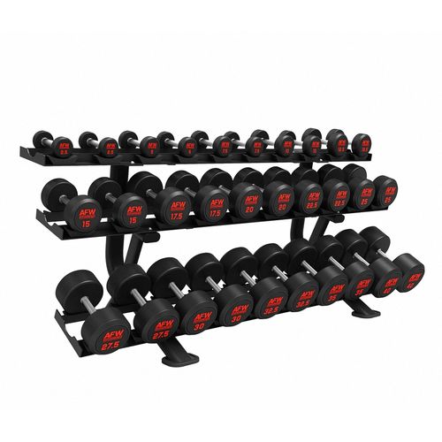 Rack Mancuernas 3 baldas 15 pares