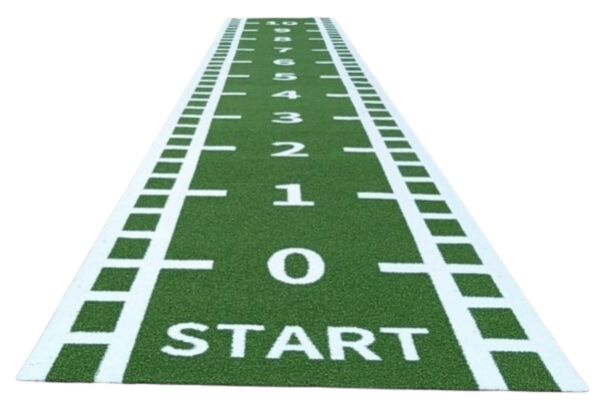 Césped artificial numerado